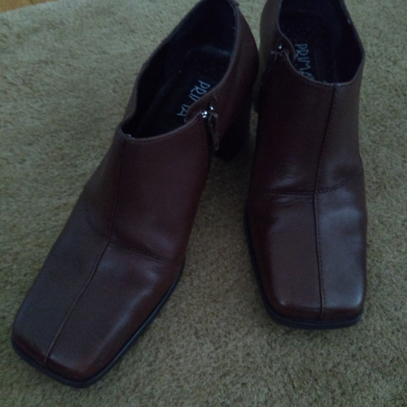 Brown Leather Booties - Picture 3 of 6
